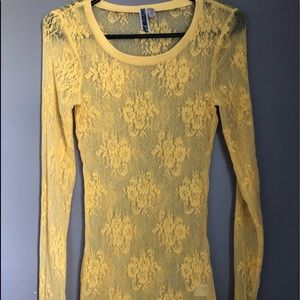 BKE Lace Undershirt- Long Sleeve